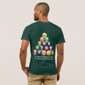 8-band rackbiljartballen met 8-bits balpool t-shirt (Achterkant volledig)