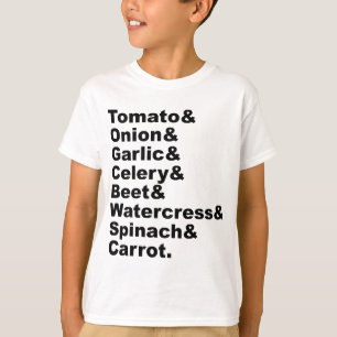8 Begunstigde groenten die goed samengaan T-shirt