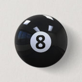 8 Billiard Pool Ball Ronde Button 3,2 Cm (Voorkant)