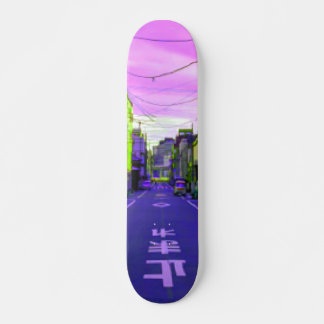 8 bit 16 bit Retro Art Pixel in Tokio Tokyo Style Persoonlijk Skateboard