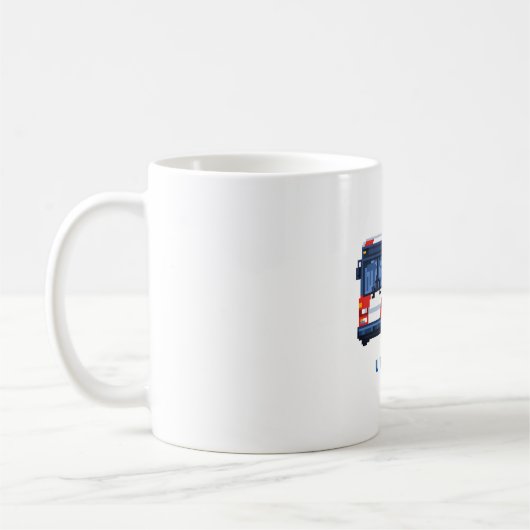 8 Bit Bus Mug Koffiemok (Links)