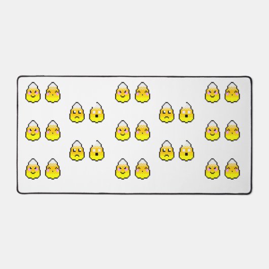 8-bit Candy Corn Vrienden Bureaumat (Voorkant)