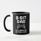 8-bit Dad Classic Gamer Controller Ontwerp Mok (Links)