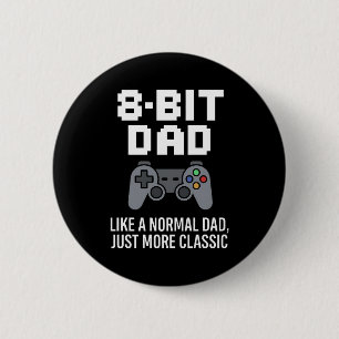 8-bit Dad Classic Gamer Controller Ontwerp Ronde Button 5,7 Cm