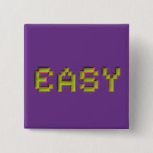 8-Bit EASY Vierkante Pin - Retro Paarse Gaming Toe