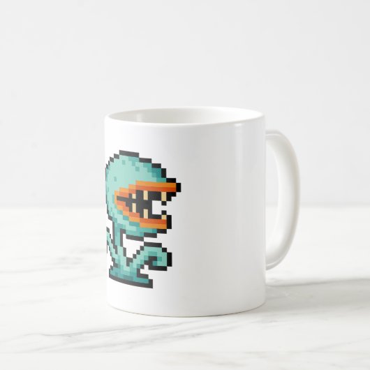 8-bit Flytrap Monster Koffiemok (Voorkant rechts)