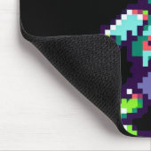 8-bit grappige zombie Halloween Muismat (Hoek)