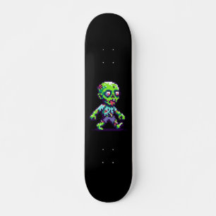 8-bit grappige zombie Halloween Persoonlijk Skateboard