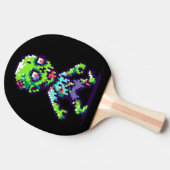 8-bit grappige zombie Halloween Tafeltennisbatje (Zijkant)