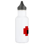8 Bit Griezelige Rode Ogen Waterfles (Links)