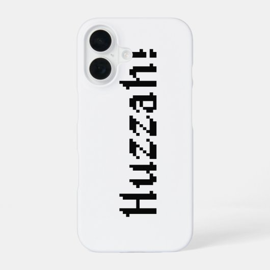 8 Bit Hoera! iPhone 16 Hoesje (Achterkant)