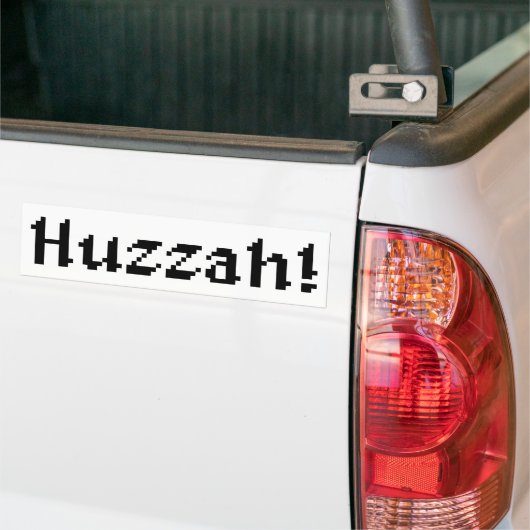 8 bit Huzzah! Bumpersticker (Op Truck)
