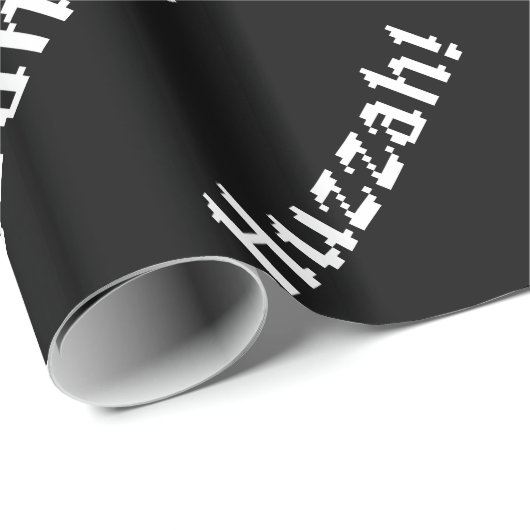 8 bit Huzzah! Cadeaupapier (Rol Hoek)