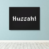 8 bit Huzzah! Canvas Afdruk (Insitu (Houten vloer))