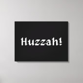 8 bit Huzzah! Canvas Afdruk (Voorkant)