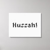8 bit Huzzah! Canvas Afdruk (Voorkant)