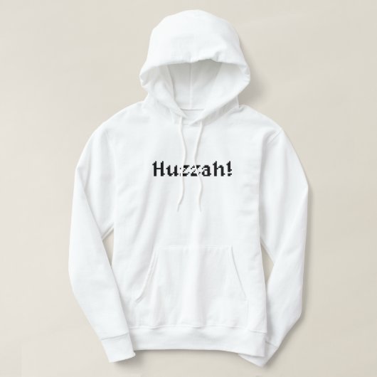 8 bit Huzzah! Hoodie (Design voorkant)