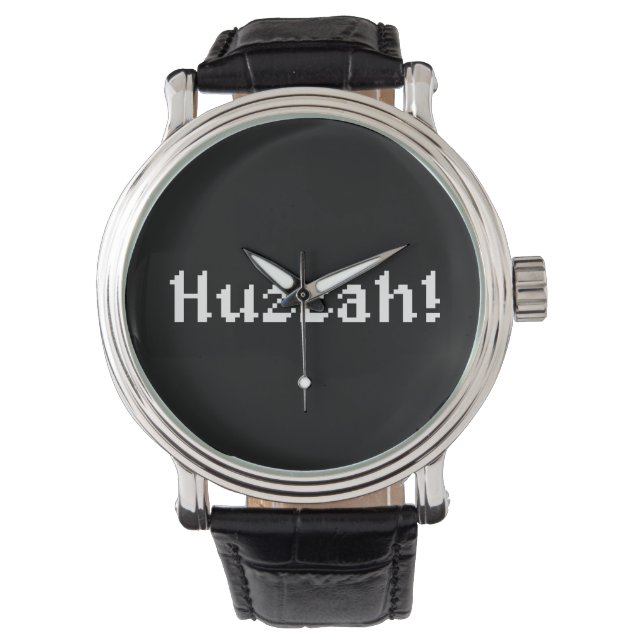 8 bit Huzzah! Horloge (Voorkant)