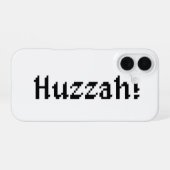 8 bit Huzzah! iPhone 16 Hoesje (Achterkant horizontaal)