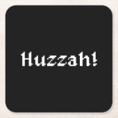 8 bit Huzzah! Kartonnen Onderzetters (Voorkant)