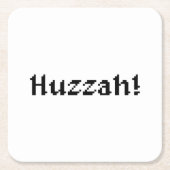 8 bit Huzzah! Kartonnen Onderzetters (Voorkant)