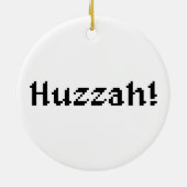 8 bit Huzzah! Keramisch Ornament (Achterkant)