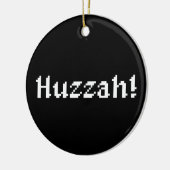 8 bit Huzzah! Keramisch Ornament (Links)