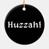 8 bit Huzzah! Keramisch Ornament (Achterkant)