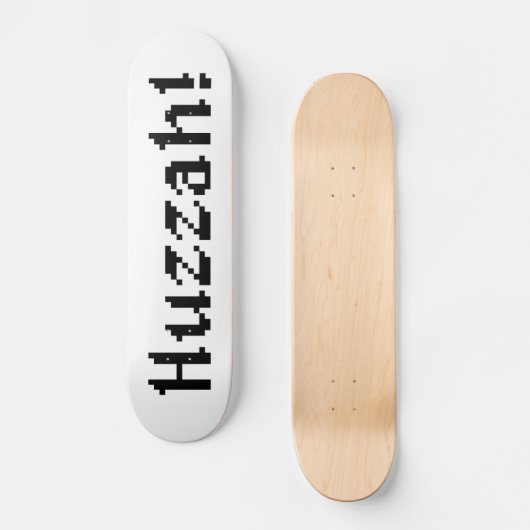 8 bit Huzzah! Persoonlijk Skateboard (Voorkant)
