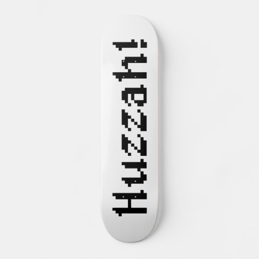 8 bit Huzzah! Persoonlijk Skateboard (Voorkant)