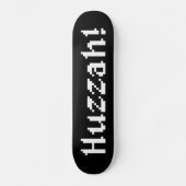 8 bit Huzzah! Persoonlijk Skateboard (Voorkant)