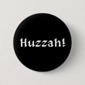 8 bit Huzzah! Ronde Button 5,7 Cm (Voorkant)