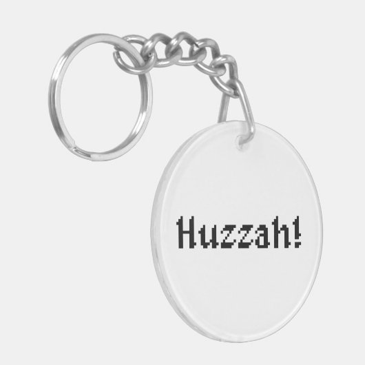 8 bit Huzzah! Sleutelhanger (Voorkant Links)