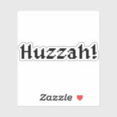 8 bit Huzzah! Sticker (Vel)