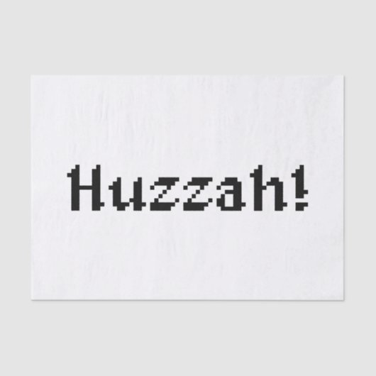 8 bit Huzzah! Tissuepapier (Voorkant)