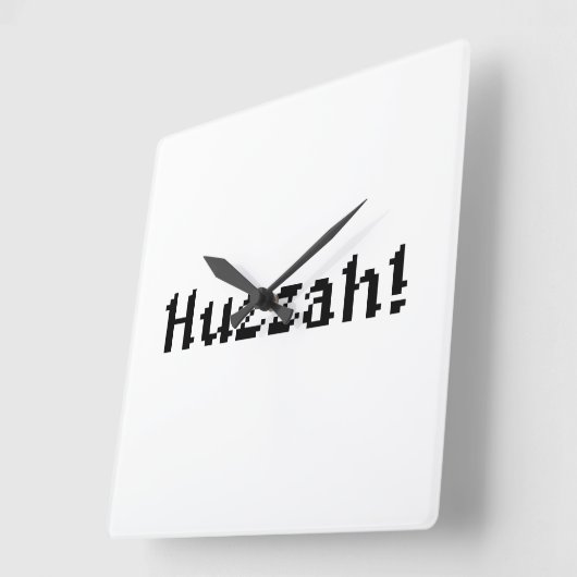 8 bit Huzzah! Vierkante Klok (Hoek)