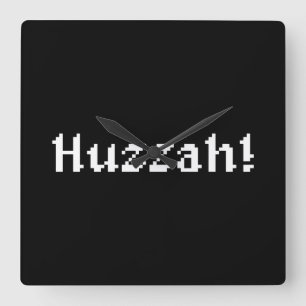 8 bit Huzzah! Vierkante Klok