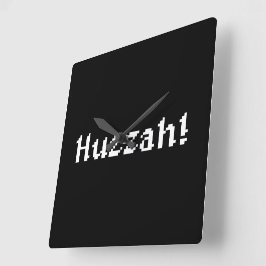 8 bit Huzzah! Vierkante Klok (Hoek)