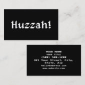 8 Bit Huzzah! Visitekaartje (Voorkant / Achterkant)