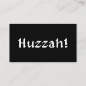 8 Bit Huzzah! Visitekaartje (Voorkant)