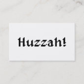8 Bit Huzzah! Visitekaartje (Voorkant)