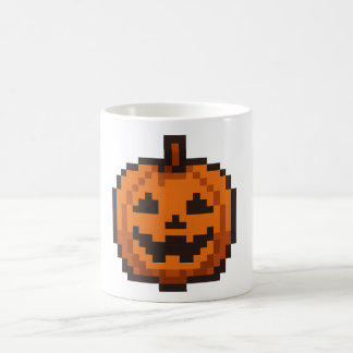 8-bit Jack O' Lantern Koffiemok