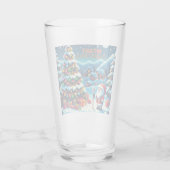 8 bit kerstboom & kerstman glas (Achterkant)