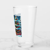 8 bit kerstboom & kerstman glas (Links)