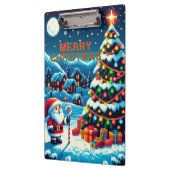 8 bit kerstboom & kerstman klembord (Links)