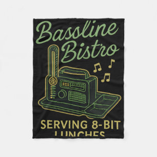 8-bit lunches serveren Retro neon gamer novelty Fleece Deken