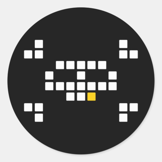 8-bit Pirate Stickers (Voorkant)
