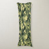 8 Bit Pixel Digitaal Woodland Camouflage / Camo Lichaamskussen (Voorkant Verticaal)