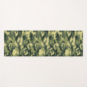 8 Bit Pixel Digitaal Woodland Camouflage / Camo Yogamat (Voorkant (horizontaal))