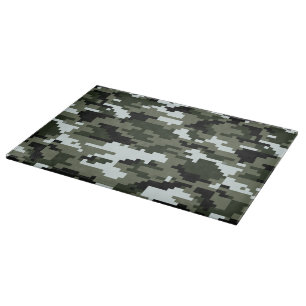 8 Bit Pixel Digitale Stedelijke Camouflage / Camo Snijplank